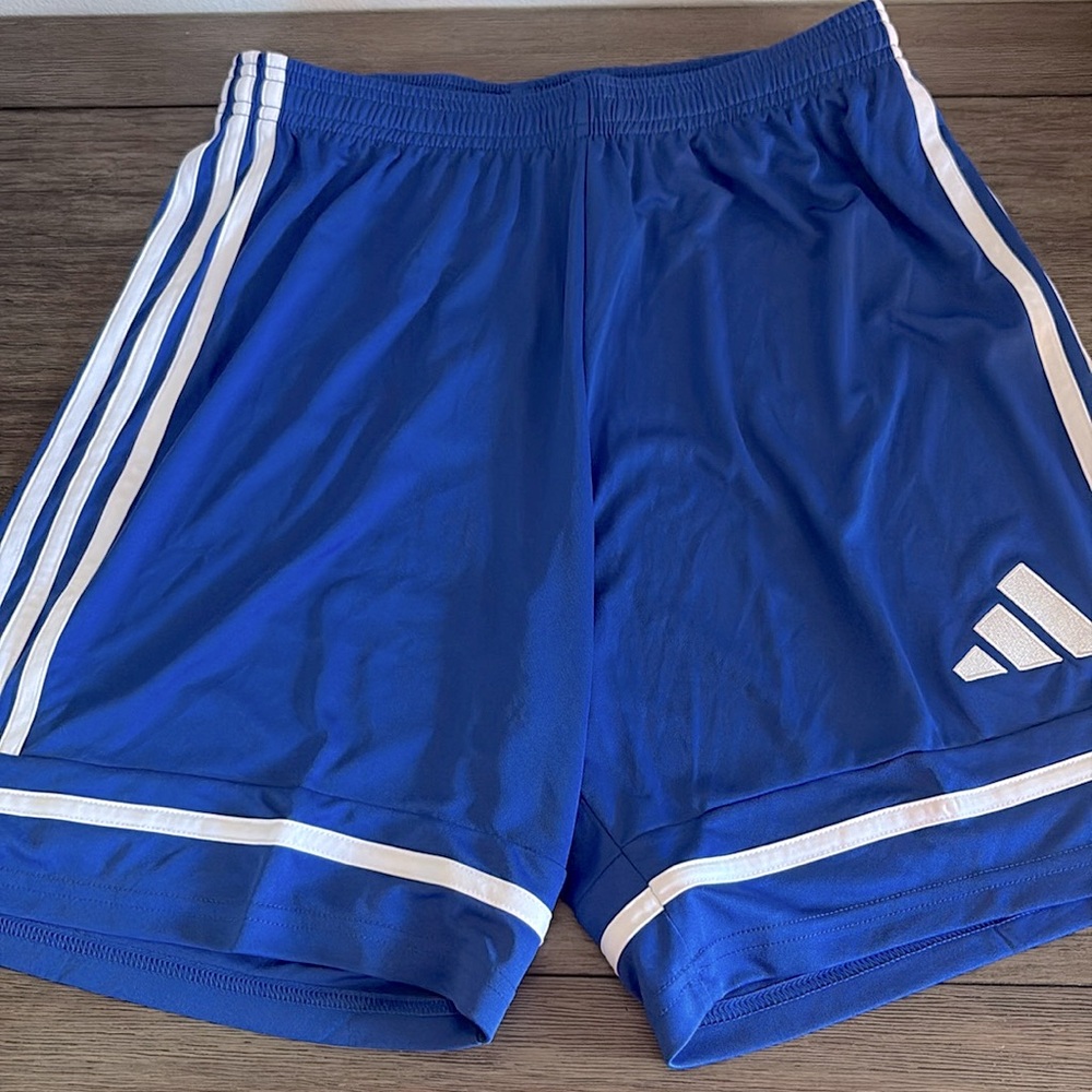 NWT [Adidas] Squadra 25 Athletic Performance Wear Shorts in Royal Blue Men’s M - Picture 5 of 12